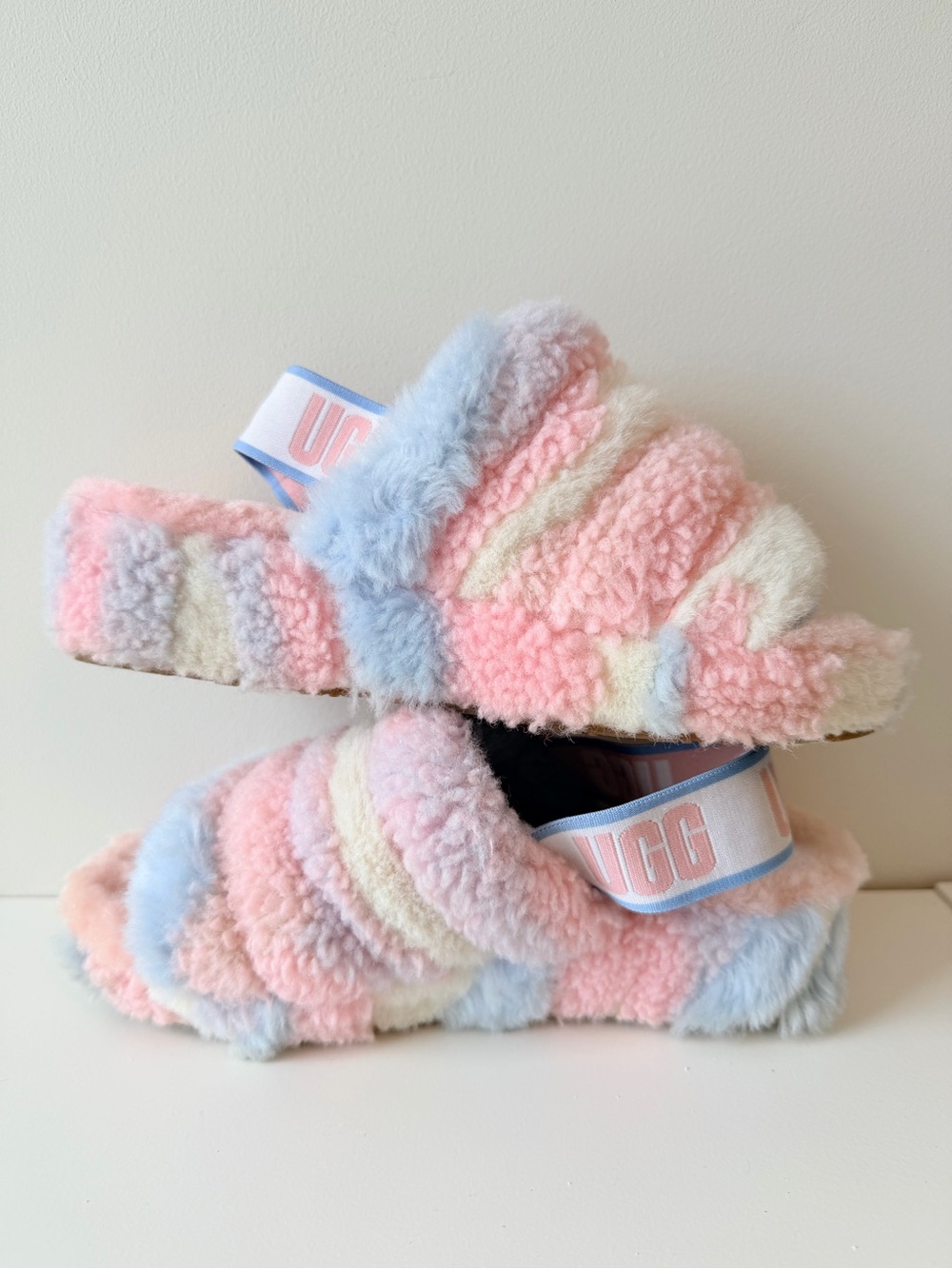 UGG Fluff Yeah Slide in Cali Collage Size 5 - Picture 4 of 6